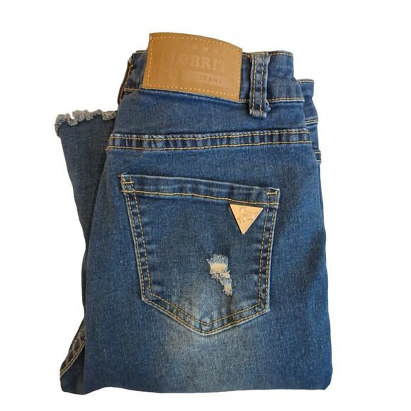 Celebrity Ace Women’s High Waisted Stretch Flare Distressed Jeans Size 7/28 - Picture 9 of 10